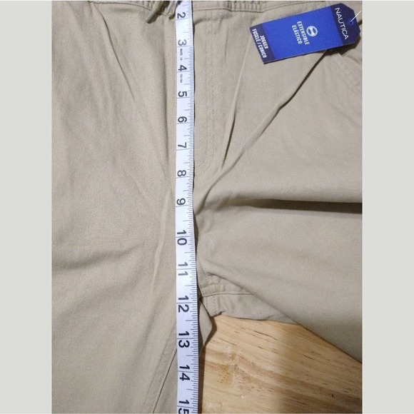 Nautica Boys School Uniform Jogger Khaki Pants Size M 32/34 - Picture 9 of 11